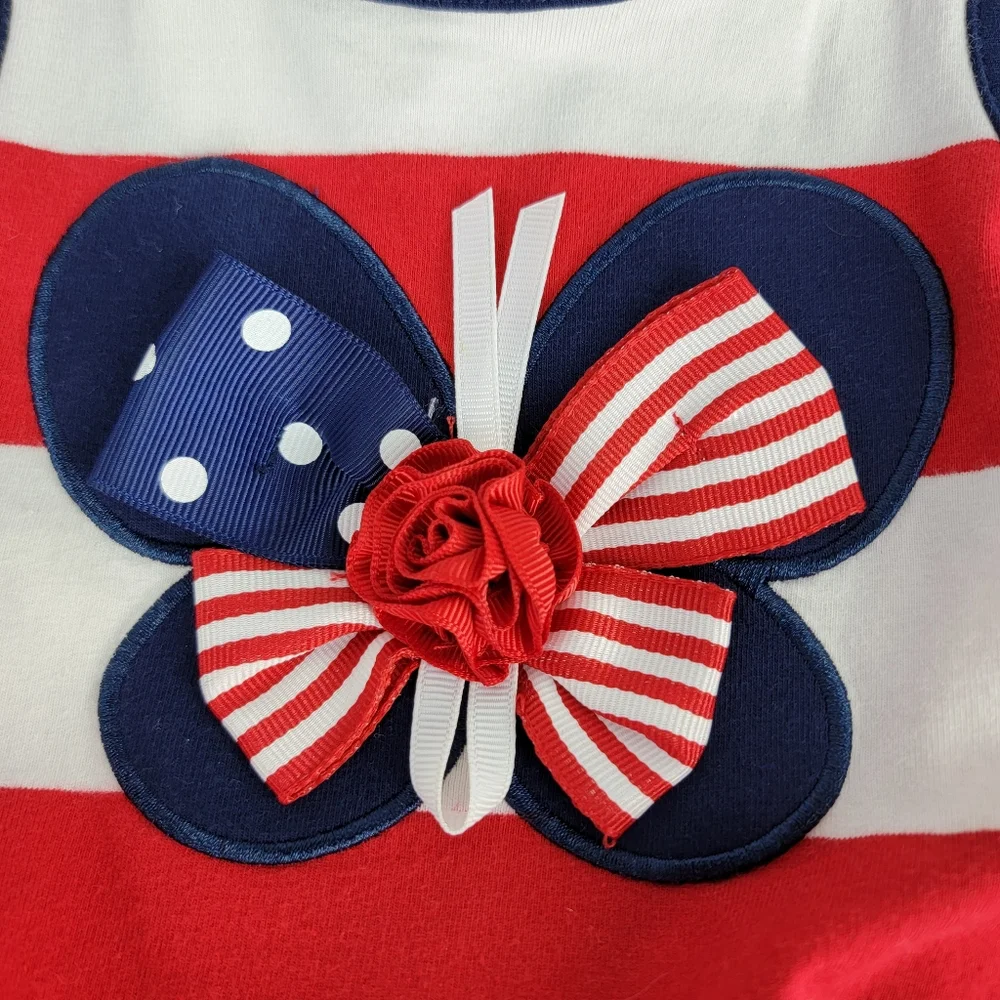 2T 2-piece Patriotic Dress and Pants Set